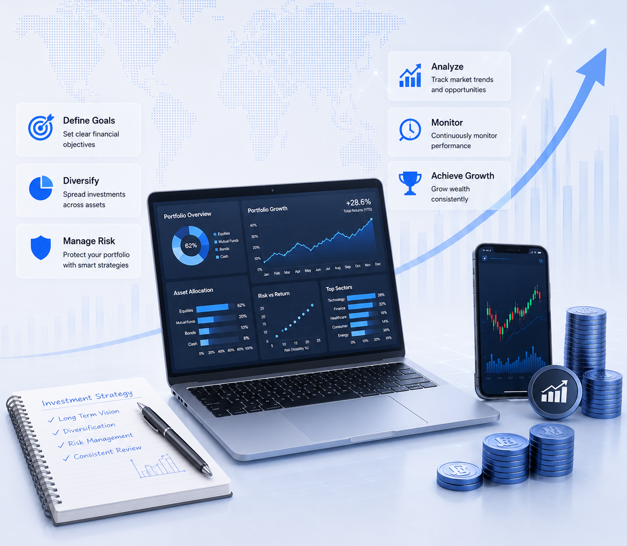 Market trading dashboard